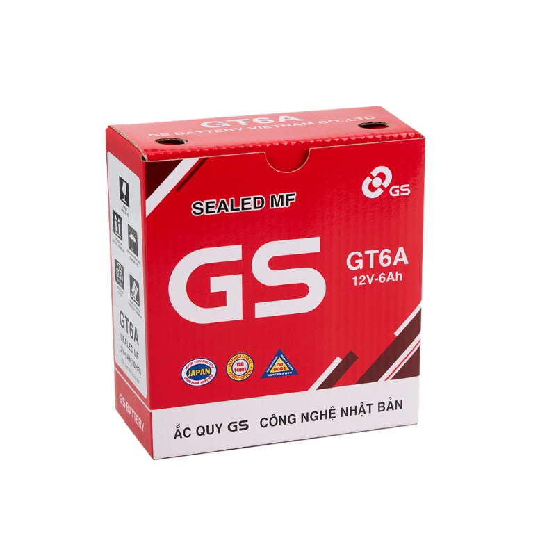 ẮC QUY GS GT6A (12V-6Ah)