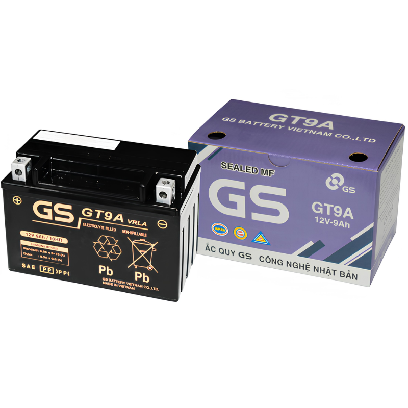 ẮC QUY GS MF GT9A (12V-9Ah)